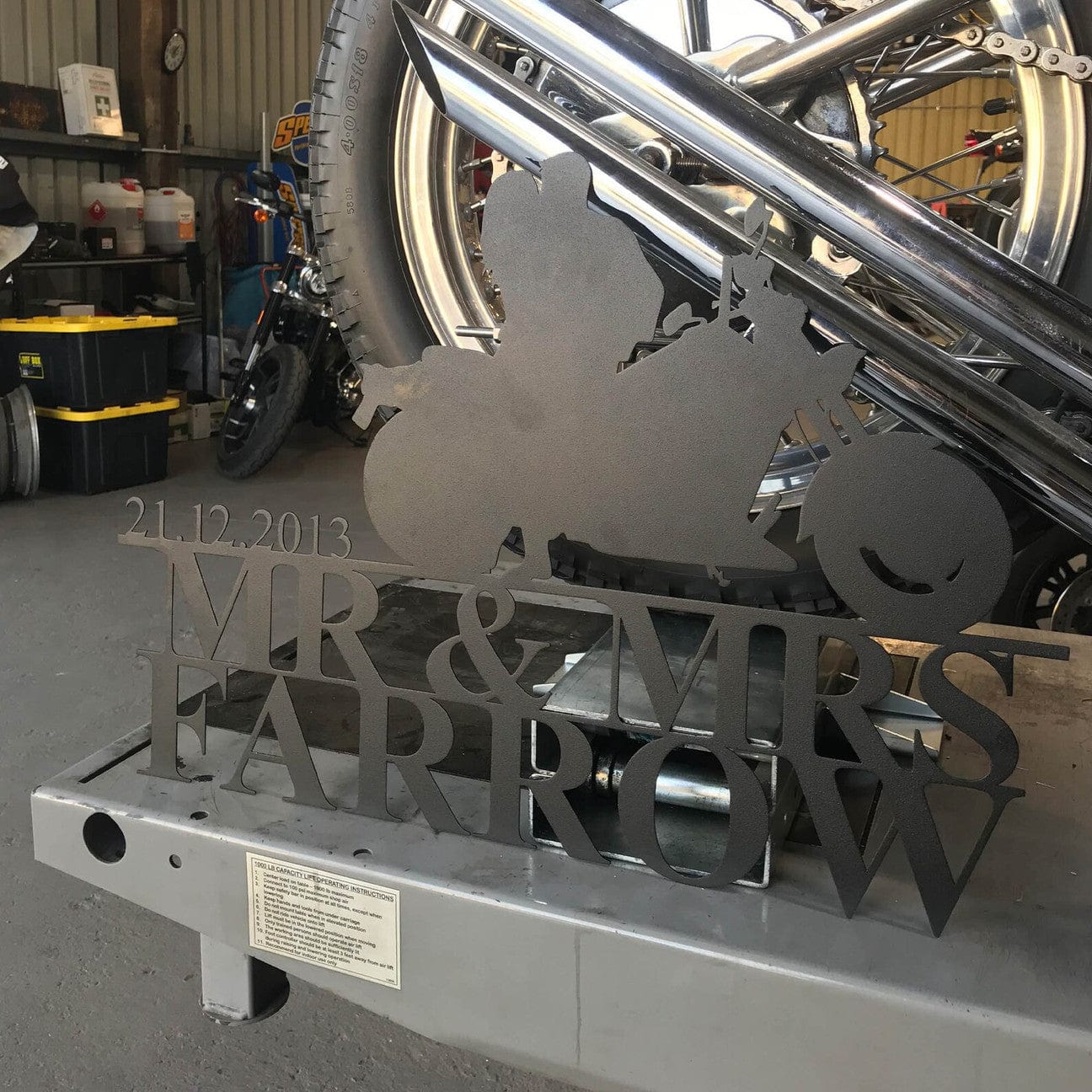 Ride of Love - Metal Art Monogram