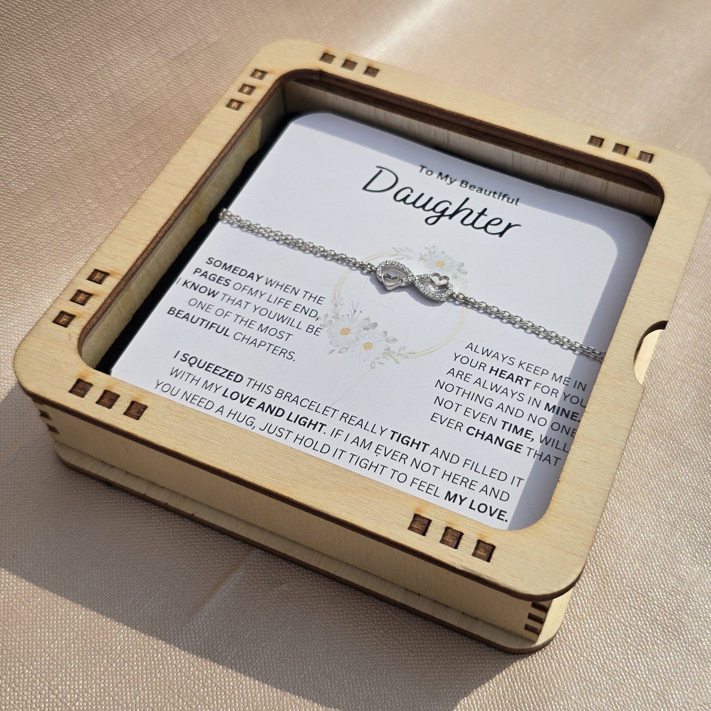 (Almost Sold Out) Always Keep Me In Your Heart - Bracelet For Daughter