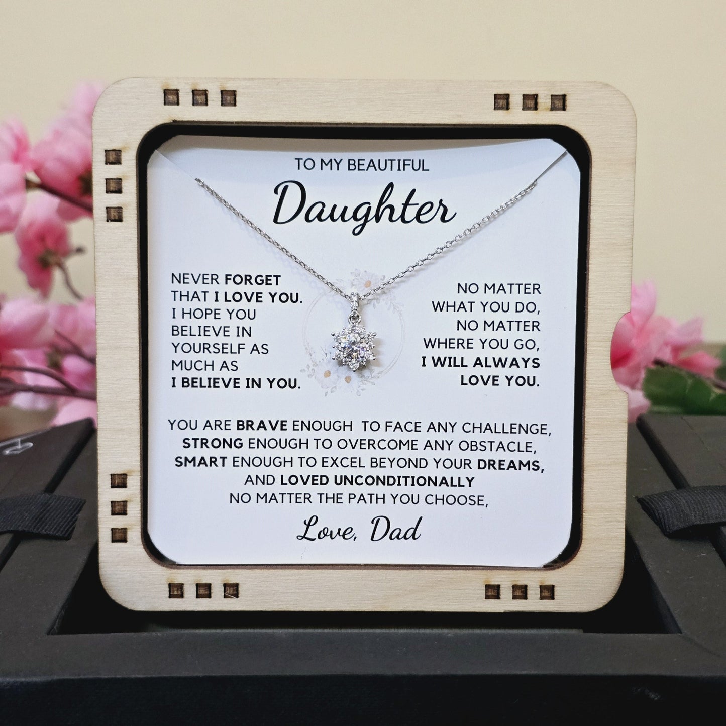 No Matter Where You Go I will Always Love You - Necklace For Daughter