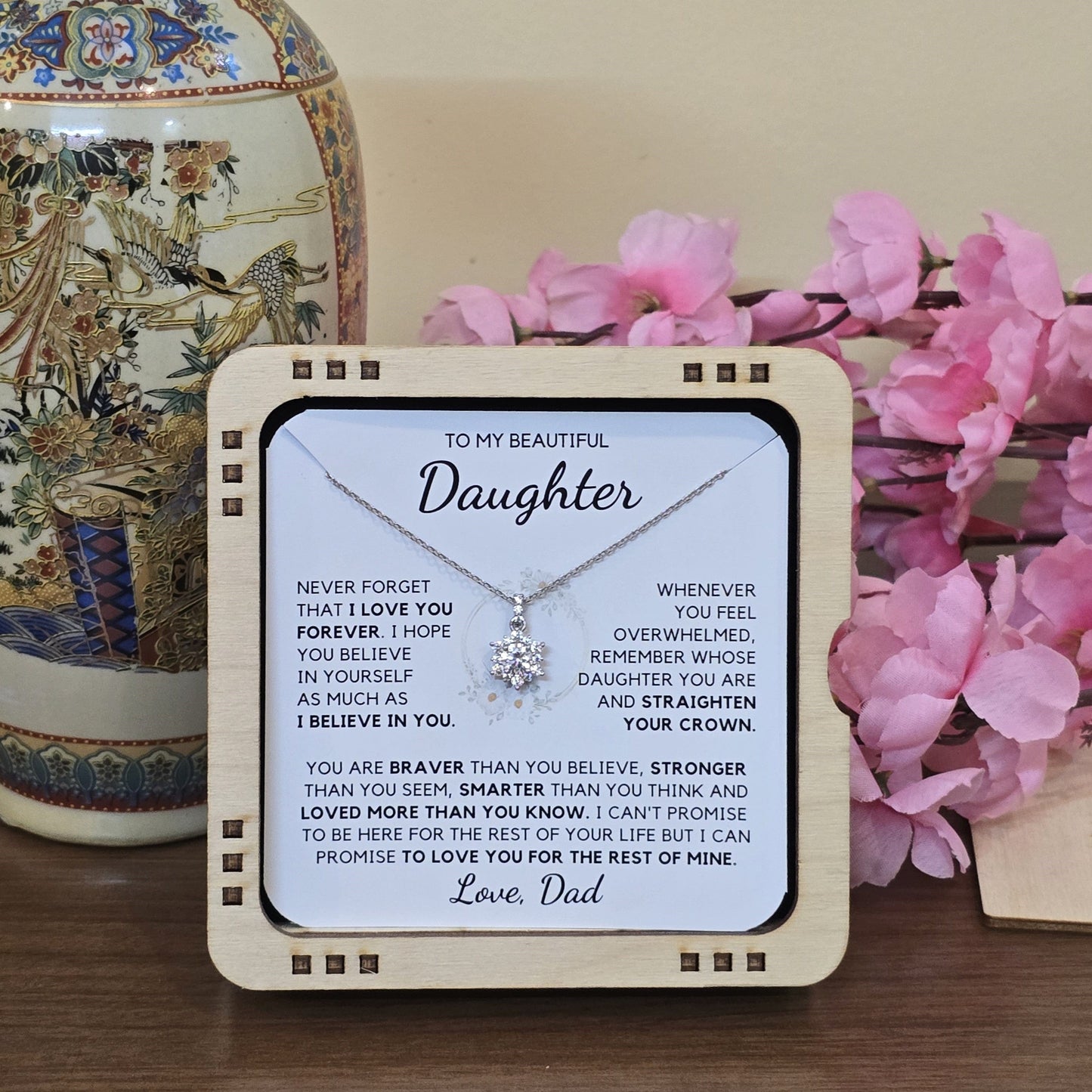 I will love you for the rest of my life - Necklace For Daughter