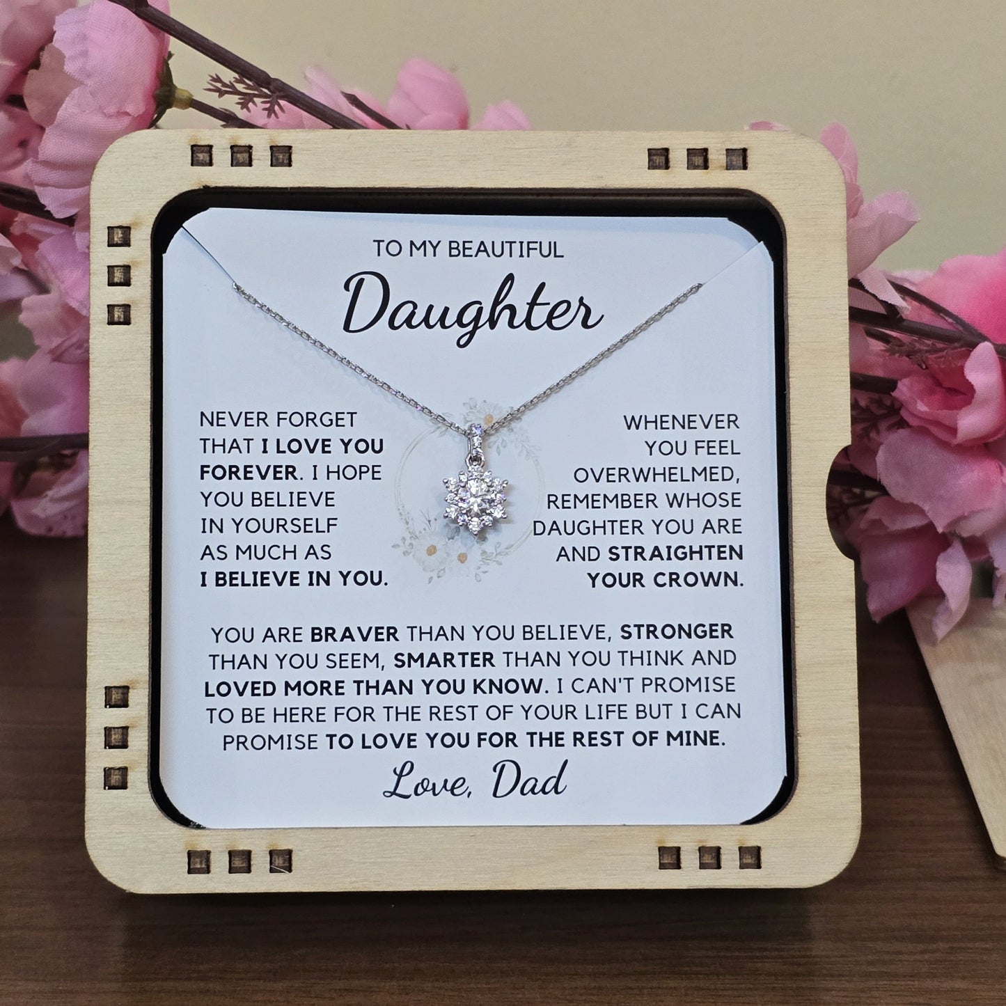 I will love you for the rest of my life - Necklace For Daughter