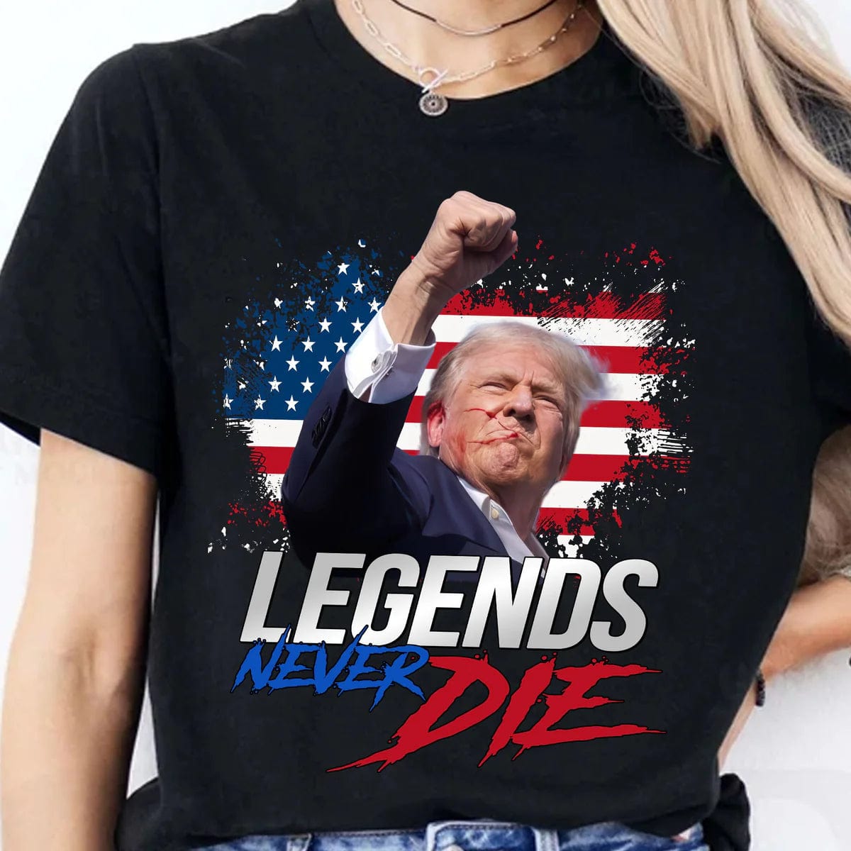 Trump Legends Never Die - Unisex Tshirt