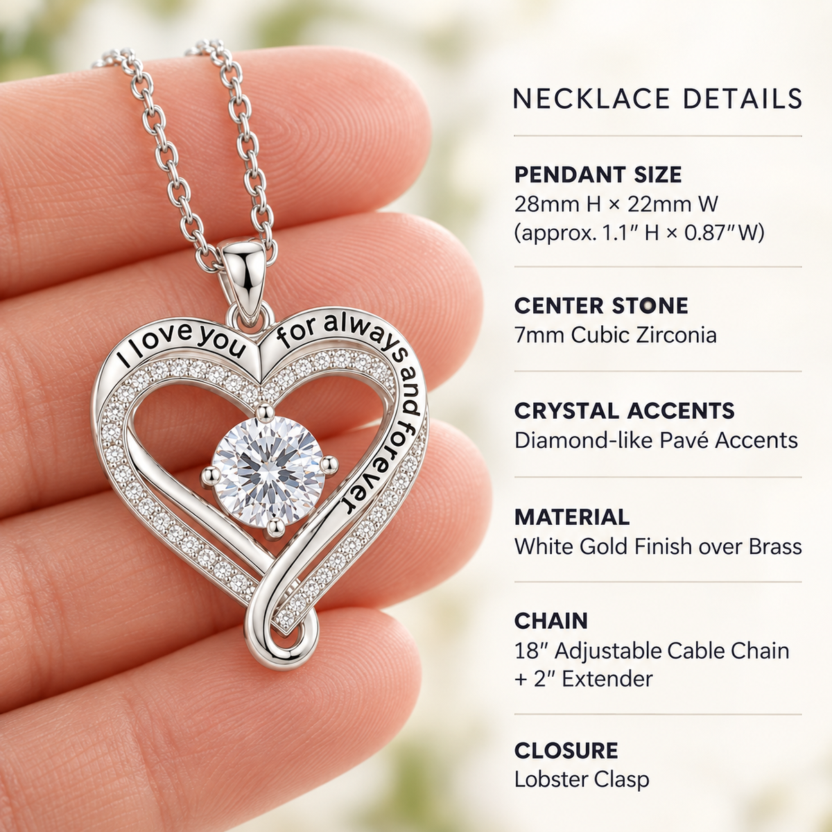 You will always be my little girl - Necklace of Love For Daughter
