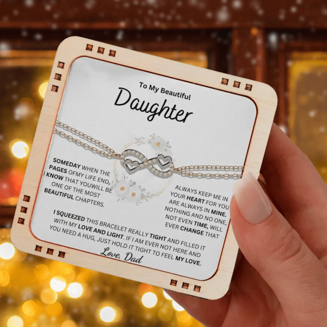 (Almost Sold Out) Always Keep Me In Your Heart - Bracelet For Daughter From Dad