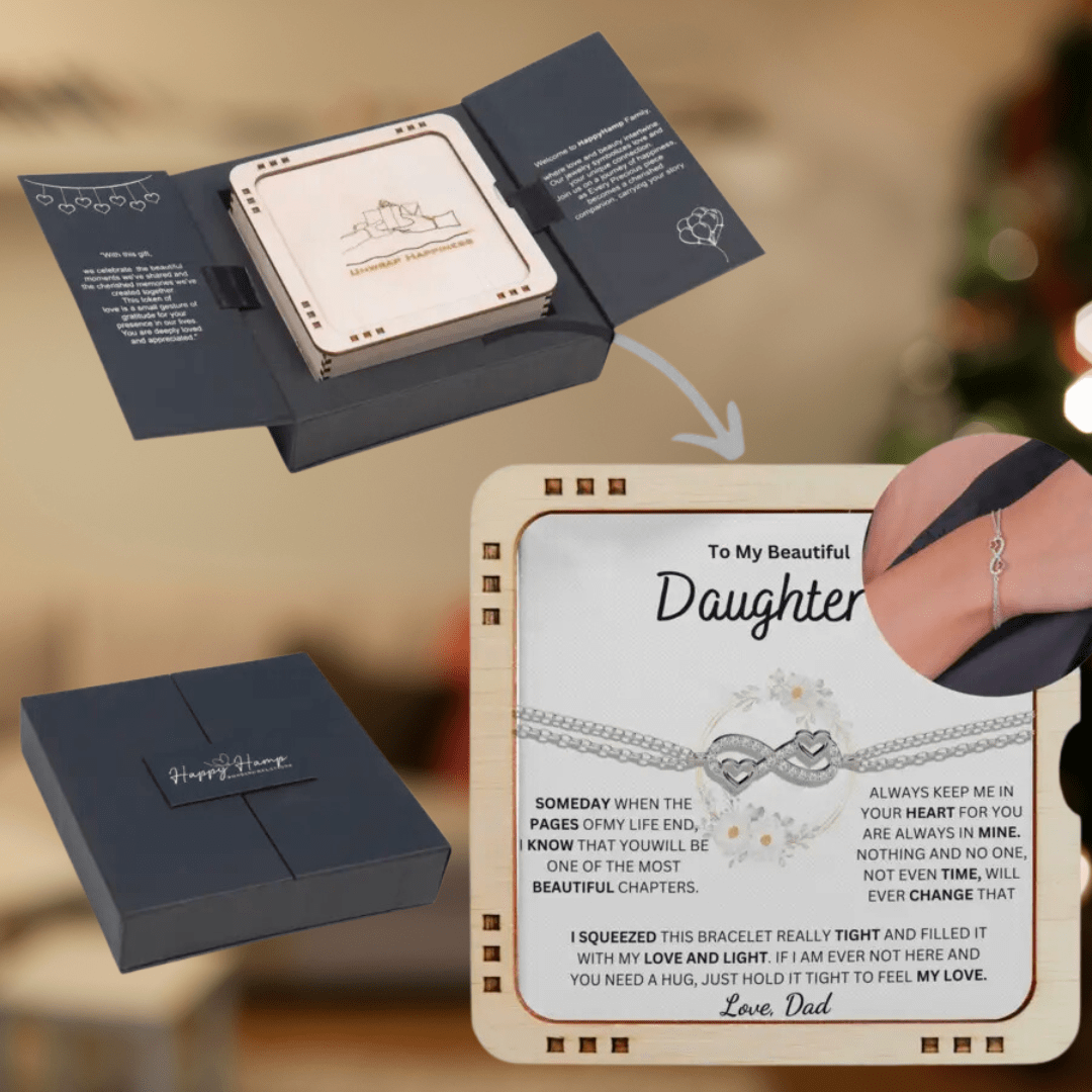 (Almost Sold Out) Always Keep Me In Your Heart - Bracelet For Daughter From Dad