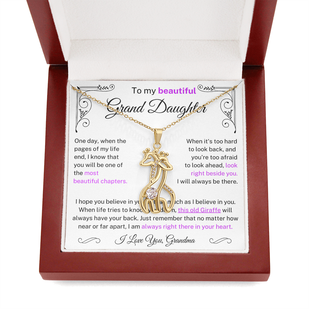 (Almost Sold Out) This old Giraffe will always have you back - Necklace For Granddaughter