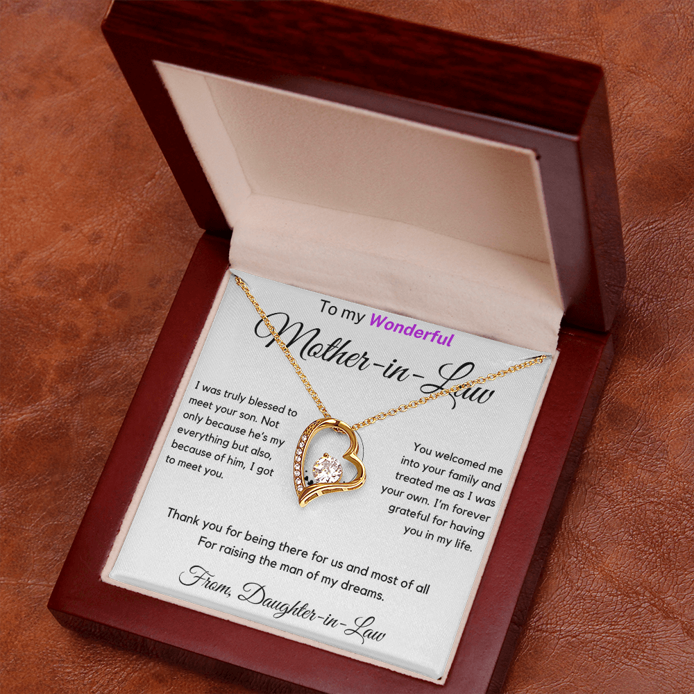 (Almost Sold Out) I'm Forever Grateful For Having You In My Life - Necklace For Mother-in-law