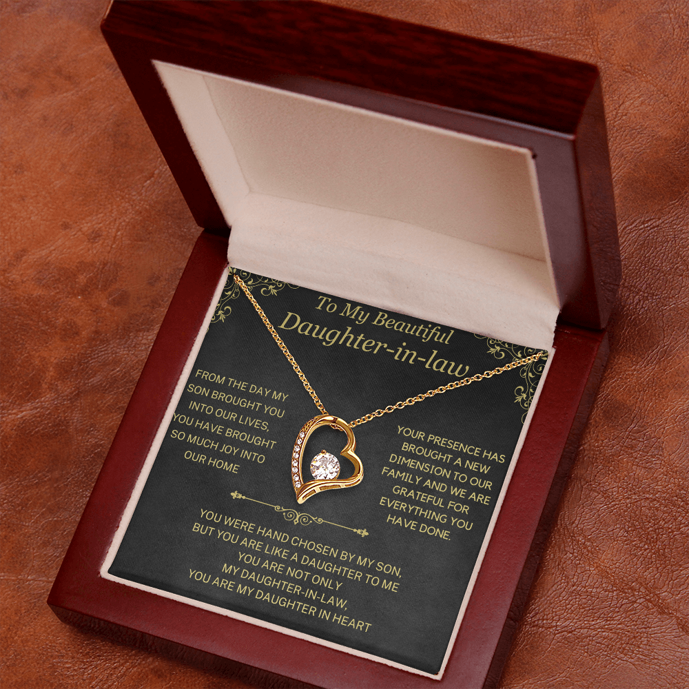 (Almost Sold Out)  You Are My Daughter-in-Heart  Necklace For Daughter-in-Law