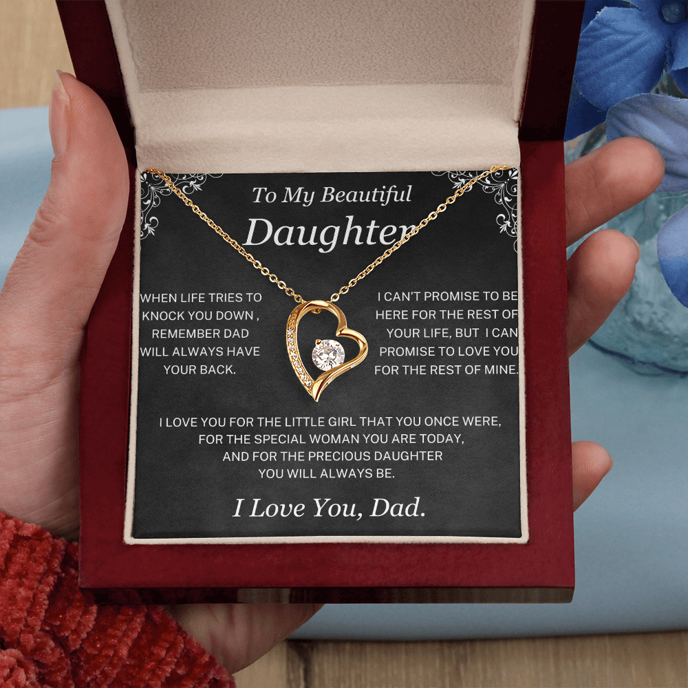 You will always be my little girl - Necklace for Daughter from Dad