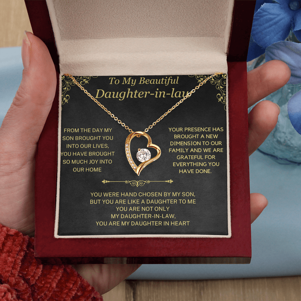 (Almost Sold Out)  You Are My Daughter-in-Heart  Necklace For Daughter-in-Law