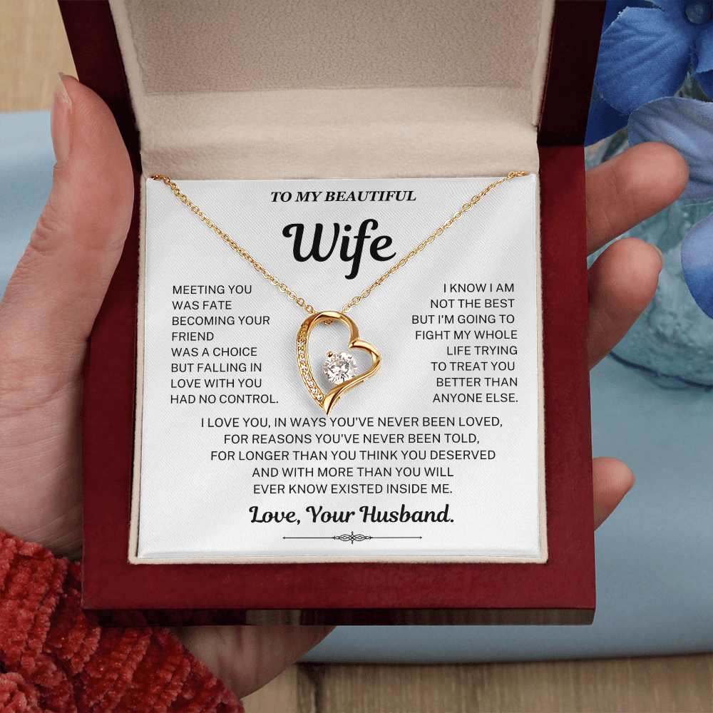Falling in love with you had no control - Necklace For Wife