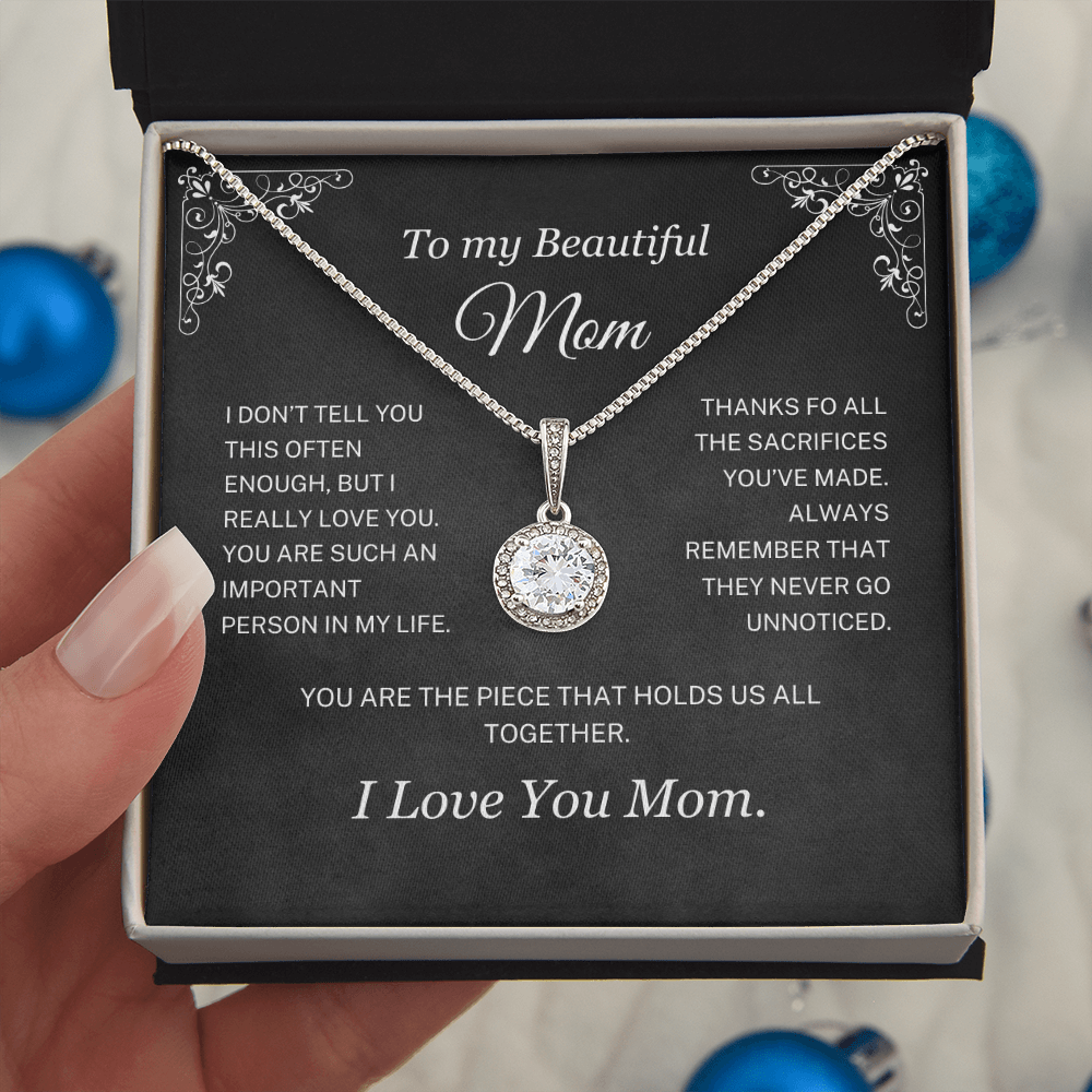 (Almost Sold Out) You Are The Piece That Holds Us All Together - Necklace For Mom