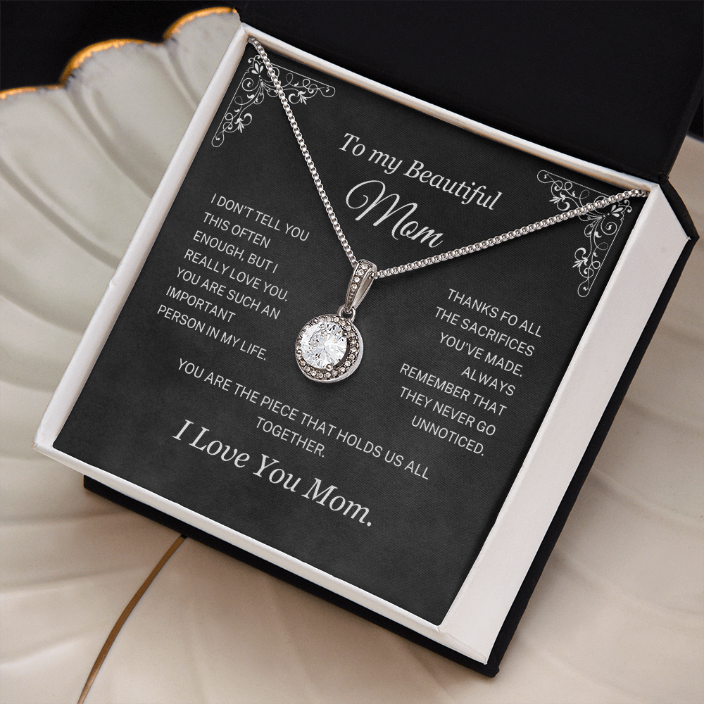 (Almost Sold Out) You Are The Piece That Holds Us All Together - Necklace For Mom