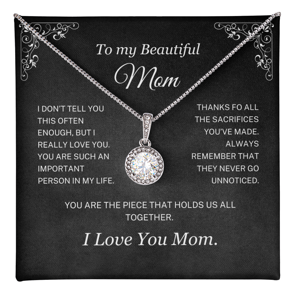 (Almost Sold Out) You Are The Piece That Holds Us All Together - Necklace For Mom