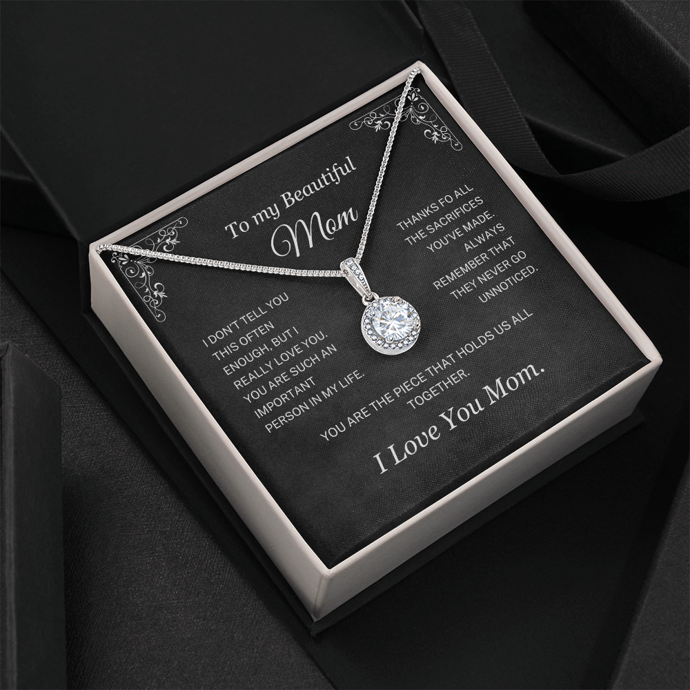 (Almost Sold Out) You Are The Piece That Holds Us All Together - Necklace For Mom