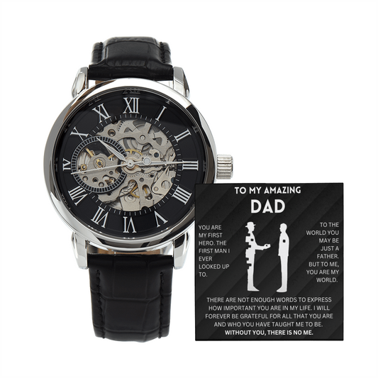 I'll forever be grateful for all that you are - Openwork Watch For Dad