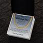 You are my pride & joy, always - Cuban chain For Son