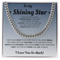 You are my pride & joy, always - Cuban chain For Son