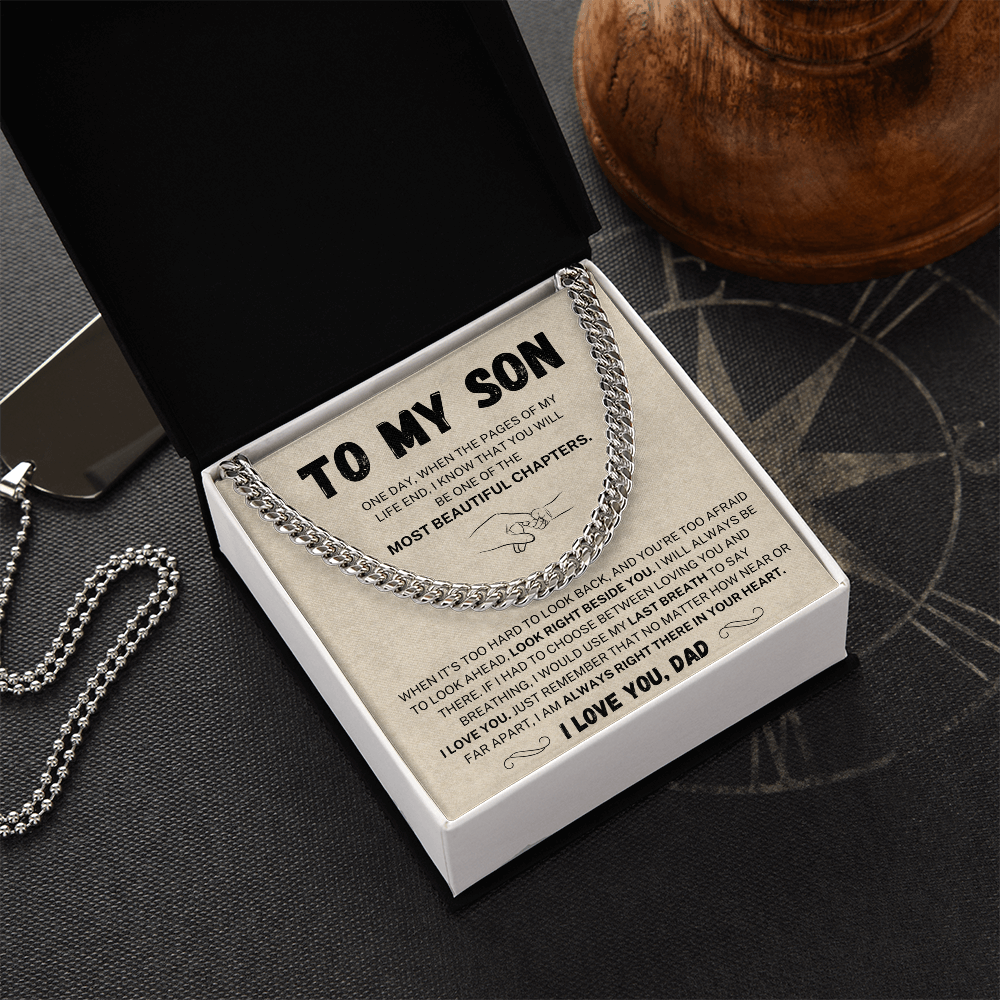 (Almost Sold Out) I would use my last breath to say I Love You - Cuban Chain For Son From Dad