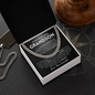My love walks with you forever - Cuban Chain For Grandson