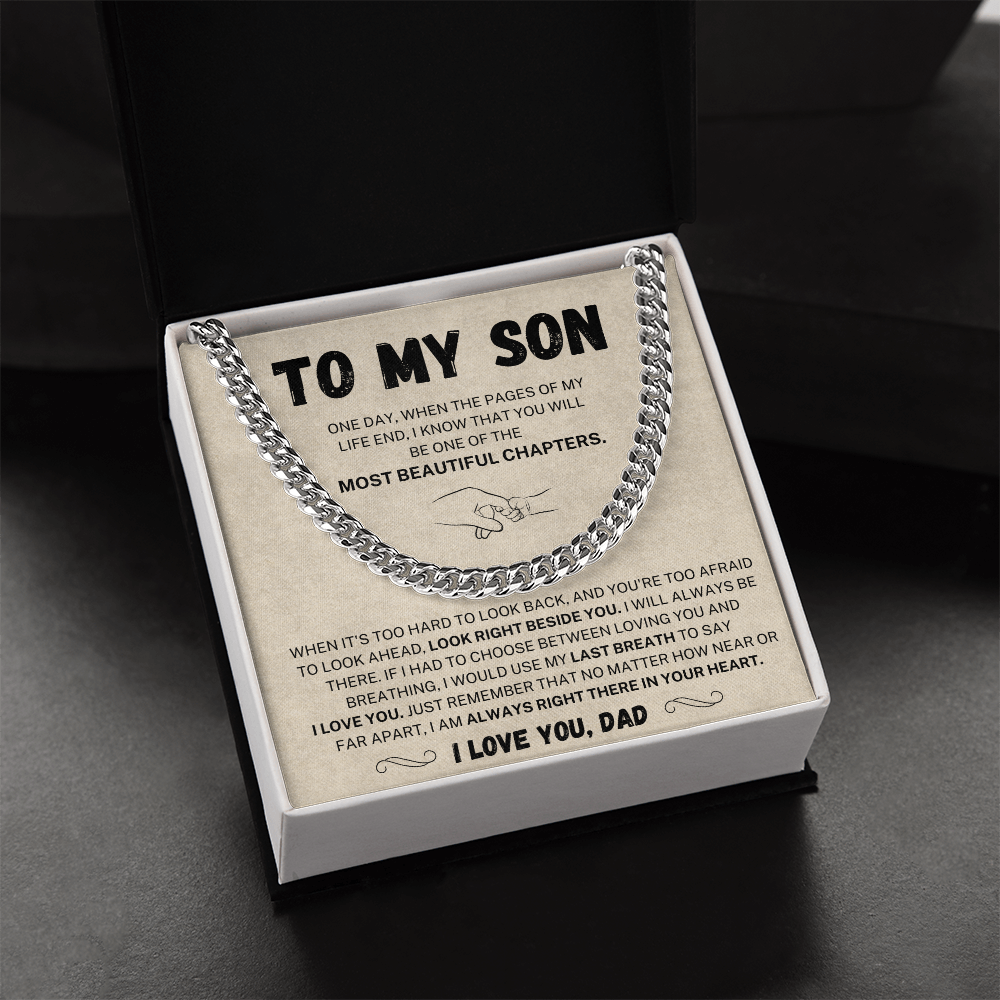 (Almost Sold Out) I would use my last breath to say I Love You - Cuban Chain For Son From Dad