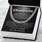 My love walks with you forever - Cuban Chain For Grandson