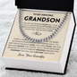 My love is forever wrapped around you - Cuban Chain For Grandson