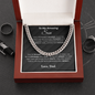 I still remember holding your tiny hands - Cuban chain For Son