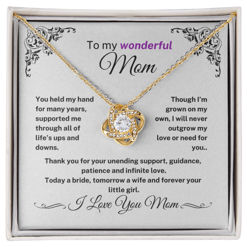 (Almost Sold Out) I Will Never Outgrow My Love Or Need For You - Necklace For Mom