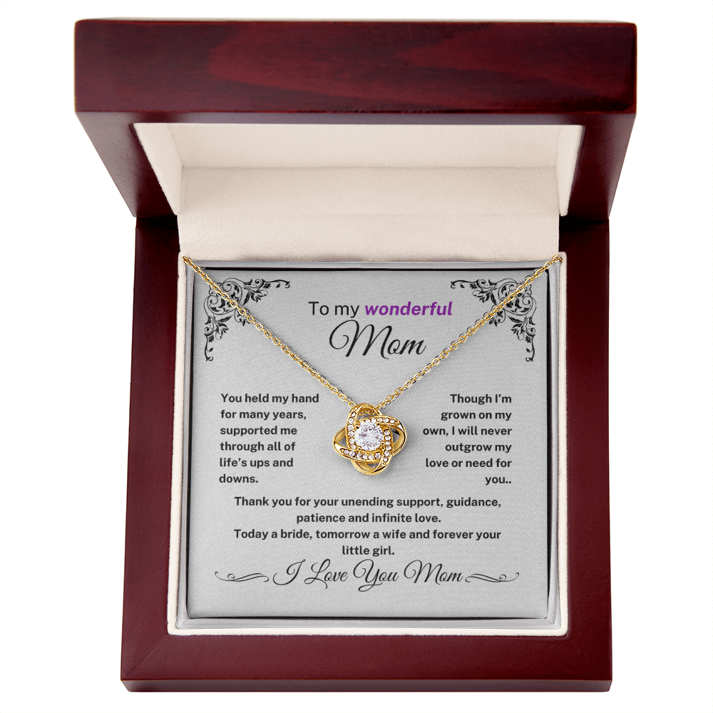 (Almost Sold Out) I Will Never Outgrow My Love Or Need For You - Necklace For Mom