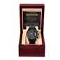 I've loved every version of you, then, now & always - Black Chronograph Watch
