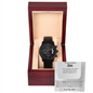 Every moment with you is etched in my soul - Black Chronograph Watch For Son