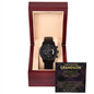 I've loved every version of you, then, now & always - Black Chronograph Watch