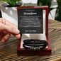 Never give up - Bracelet For Grandson