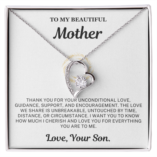 I cherish and love you for everything you are to me - Necklace For Mom