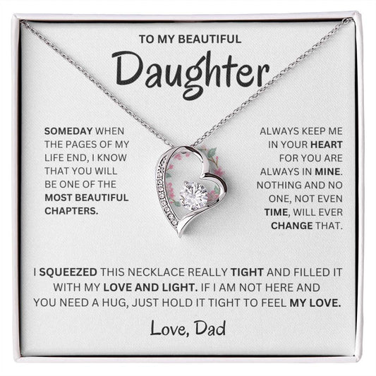 (Almost Sold Out) Always Keep Me In Your Heart - Necklace For Daughter From Dad