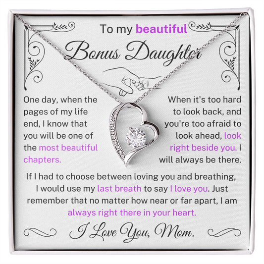 I would use my last breath to say I love you - Necklace For Bonus Daughter