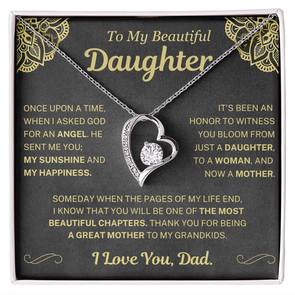 (Almost Sold Out) Thank You For Being A Great Mother - Necklace For Daughter From Dad