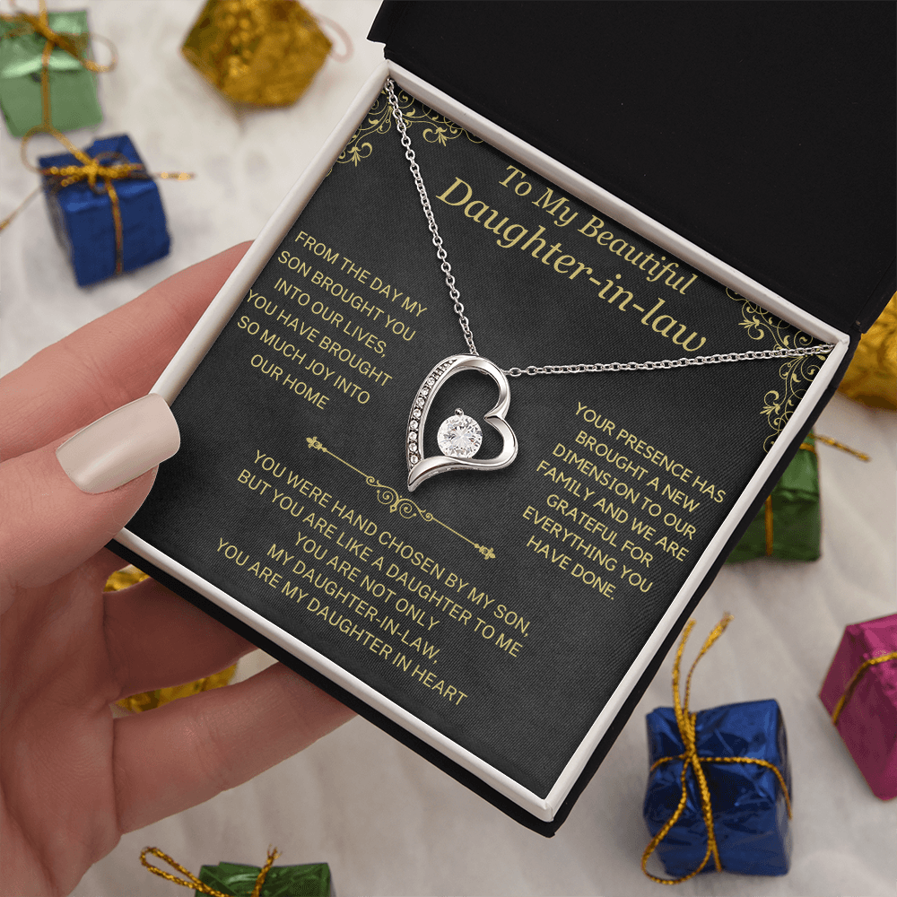 (Almost Sold Out)  You Are My Daughter-in-Heart  Necklace For Daughter-in-Law