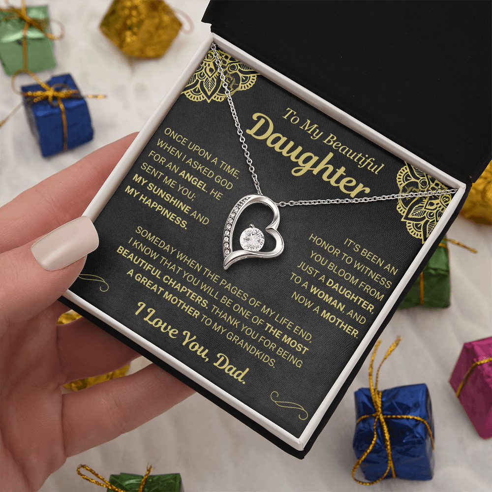 (Almost Sold Out) Thank You For Being A Great Mother - Necklace For Daughter From Dad