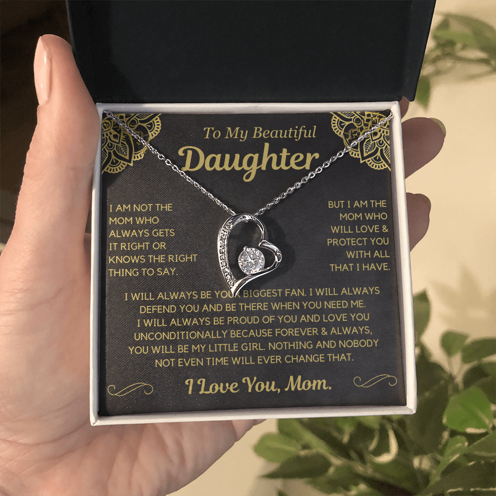 You will always be my little girl - Necklace for Daughter from Mom