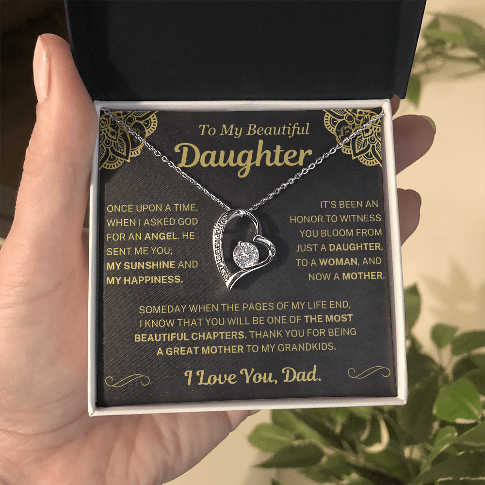 (Almost Sold Out) Thank You For Being A Great Mother - Necklace For Daughter From Dad