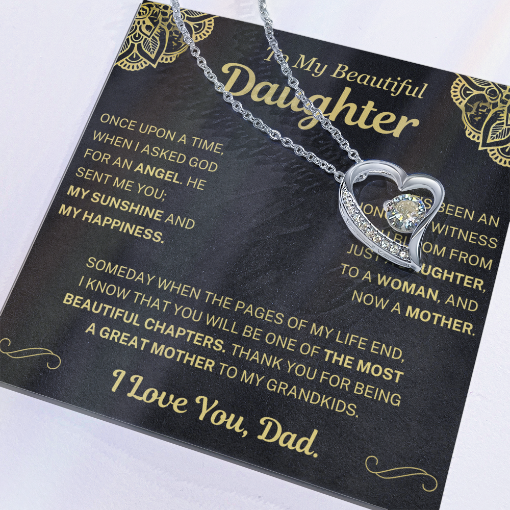 (Almost Sold Out) Thank You For Being A Great Mother - Necklace For Daughter From Dad