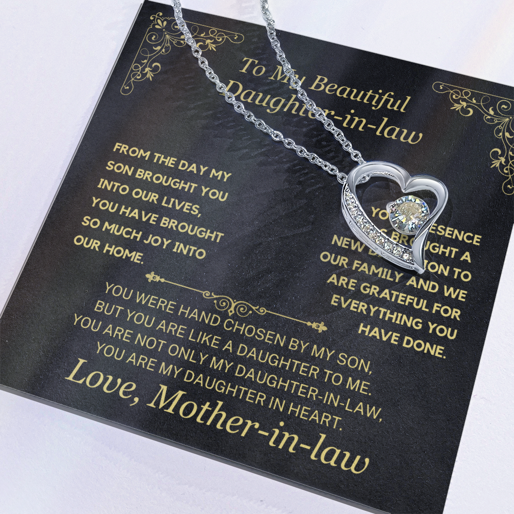(Almost Sold Out) You Are My Daughter-in-Heart  Necklace For Daughter-in-Law.