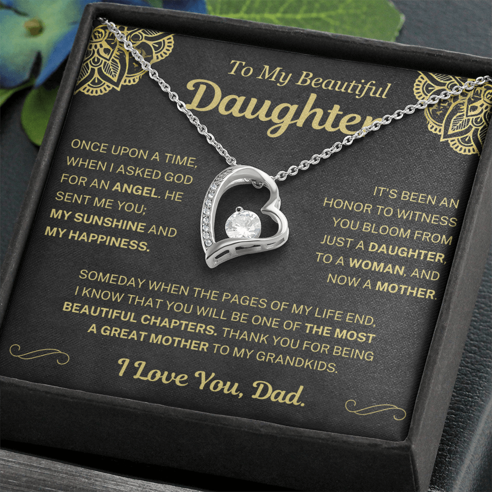 (Almost Sold Out) Thank You For Being A Great Mother - Necklace For Daughter From Dad