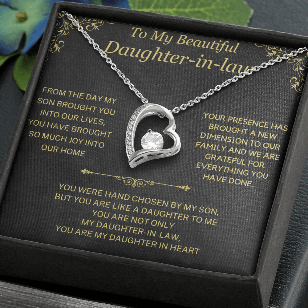 (Almost Sold Out)  You Are My Daughter-in-Heart  Necklace For Daughter-in-Law