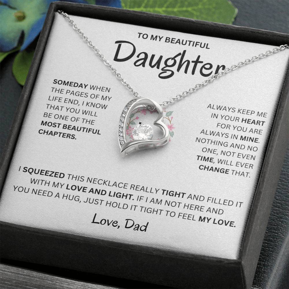 (Almost Sold Out) Always Keep Me In Your Heart - Necklace For Daughter From Dad