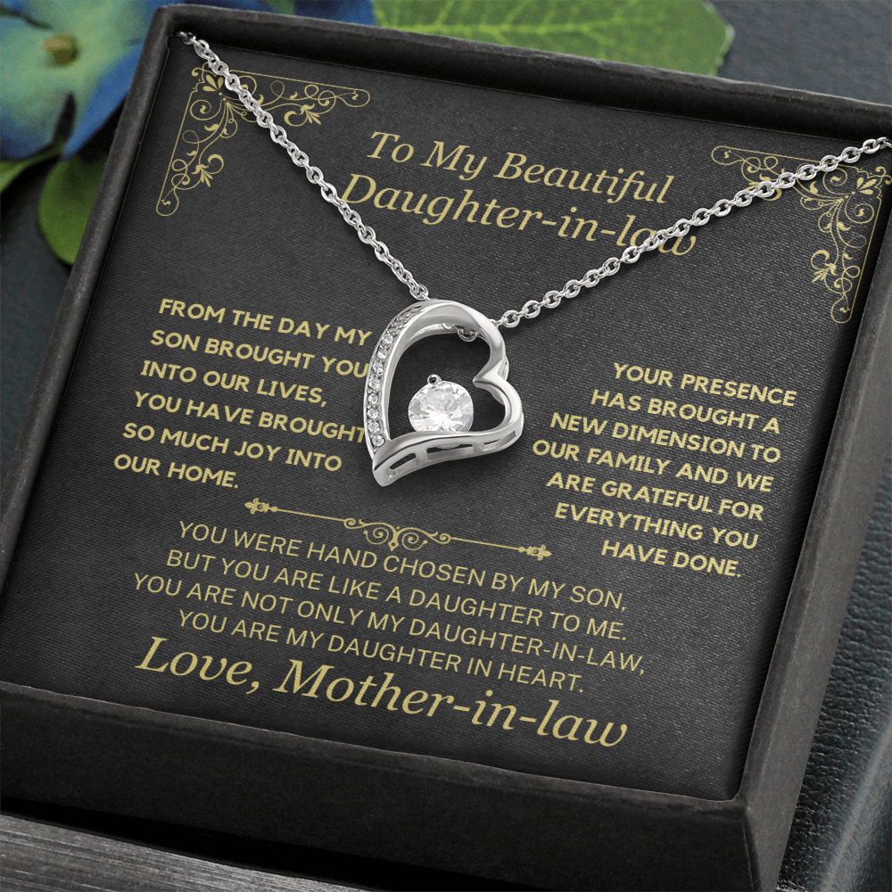 (Almost Sold Out) You Are My Daughter-in-Heart  Necklace For Daughter-in-Law.