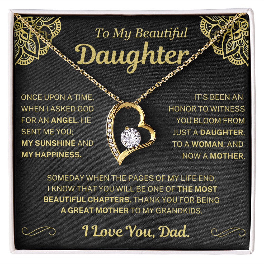(Almost Sold Out) Thank You For Being A Great Mother - Necklace For Daughter From Dad