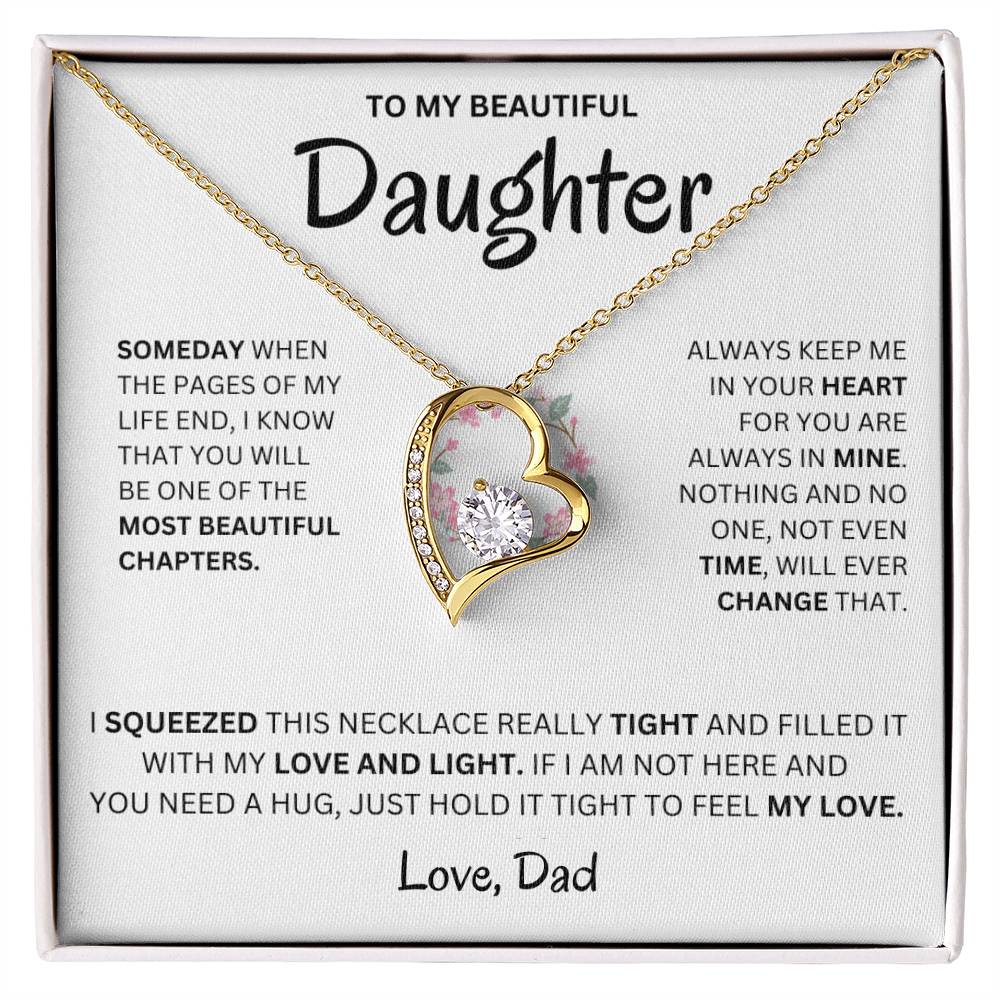 (Almost Sold Out) Always Keep Me In Your Heart - Necklace For Daughter From Dad